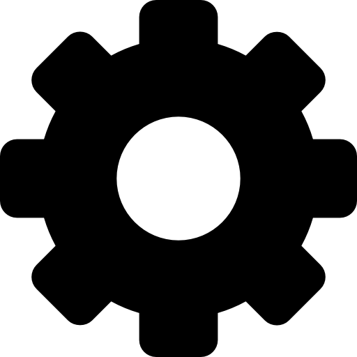 Configuration cogwheel interface symbol